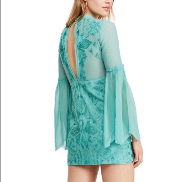 NWT $300 Free People Cleo Mini Dress Canton Party Cocktail Holiday Size 2 - Picture 3 of 11